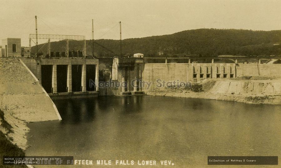 Postcard: Upper Side of Fifteen Mile Falls Lower
